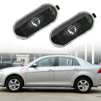 2 Stuks zijmarkeringslichtbehuizing accessoire vervanging ovale externe waarschuwingsafstandslamp bezel 1J0949117 voor V