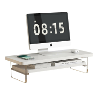 2 Tiers Computer Monitor Standaard Verhoger Desktop Organizer Voor Computer Laptop Printer Notebook iMac Voor Thuis en K