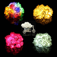 20 LED Rose Bloem String Lights Fairy Wedding Party Kerst Decoratie