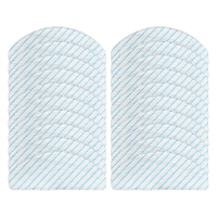 20 Stks Wegwerp Mop Kleding Vervangingen voor Ecovacs T8 Stofzuiger Onderdelen Accessoires [Niet Origineel]