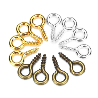 200 Stks hars gietvormen schroef oogspelden diy sieraden handwerk ambachtelijke accessoires