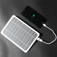 205 * 140MM 5V 5W zonnepaneel met hoge capaciteit voor mobiele telefoon USB zonne energiebank batterij zonnelader campin