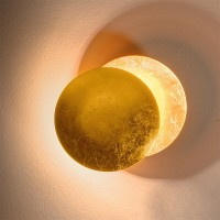 20Cm Warm Light Modern Aisle Corridor Round Wall Lamp Bedroom Eclipses Wall Lighting Indoor Bedside Lighting Decoration