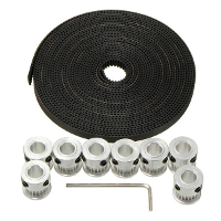 20T GT2 Aluminium Timing Pulley 2GT 5M Riem Voor RepRap Prusa Mendel 3D printer