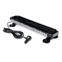 21 Inch 144W 42LED Dubbelzijdige Verkeersstroboscoop Knipperlichtbalk Amber Noodlamp Magnetische Bevestiging 12V Univers