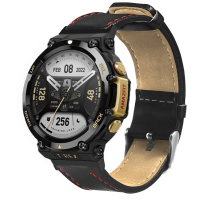 22 Mm lederen vervangende band slimme horlogeband voor Amazfit T Rex 2