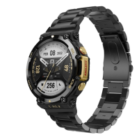 22 Mm roestvrijstalen slimme horlogeband vervangende band voor Amazfit T Rex 2