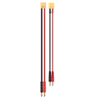 22Cm 12/14AWG XT60 Mannelijke Stekker naar 4.0Mm Bananenstekker Siliconenkabel voor B6AC Lader