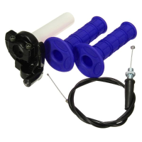 22Mm Throttle Grips Twist With Cable Snelle actie voor 140cc 150cc Pit Dirt Bike Blue