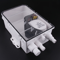 24 V 750GPH 47.5 L / min Douche Sump Waterpomp Multi Port Marine Boot Afvoer Systeem Kit Voor Boot Marine jacht RV Truck