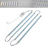 24W SMD5730 LED Bar Staal licht met Power Driver Pure White + Warm Wit AC165 250V