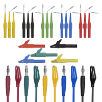 25PCS Universele multimeter probe met stalen naald en 4mm bananenstekker piercingnaaldverbinding, krokodillenklem voor n
