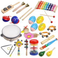 27 Stks Percussie Xylofoon Set Kid Baby Peuter Muziekinstrument Speelgoed Band Kit Muziekinstrument Speelgoed