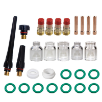 28 STKS Nieuwe Pyrex TIG Lastoorts Gas Lens Kit #4 #5 #6 #7 #8 Pyrex Cup Set voor Verbeterde Precisie en Zichtbaarheid i
