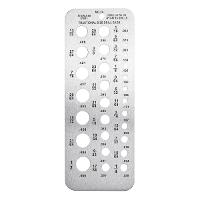 29 Gaats Boutenverzamelaar Roestvrij Staal Boor Maten voor bits van 1/16 inch tot 1/2 inch grootte 17/64 1/2 0.062 0.250