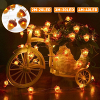 2M / 3M / 4M LED Acorn String Light 8 standen Waterdichte kerstfeest decoratieve lamp met afstandsbediening