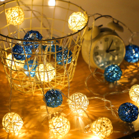 2M batterij aangedreven Sepak Takraw warm wit 20LED Fairy String Light Christmas Party Holiday Decor