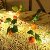 2M LED Light String Kunstmatige Oranje Rotan Zonnebloem Groene Wijnstokken Batterij Aangedreven Koperdraad Lamp Ins Kame