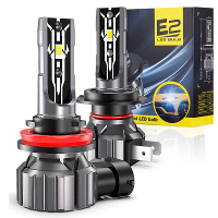 2PCS 30000LM E2 Canbus LED koplamp H4 H7 H11 Auto Voorkoplampen LED Mistlampen DC9 18V Hi Low Beam