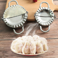 2X Dumpling Maker Vorm + Bloem Ring Snijder 3 Stuks / Set   Roestvrij Staal Taartgereedschap