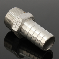 3/4 Inch Mannelijke Draadpijp Barb Slangstaartverbinder Adapter 15mm Tot 25mm