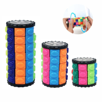 3/5/7 Lagen Fidget Speelgoed Magic Cube Puzzel Brain Teasers voor Volwassenen Cilinder Draaien Hand Game Truc Puzzel Cad