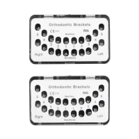 3 Haken 0,22 inch gleuf orthodontische mini metalen beugel Orthodontische rechte draadhaak
