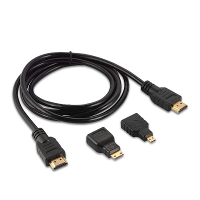 3 In 1 1,5 m HDMI HD kabel Micro HDMI connector HDMI adapter 4K HD kabel voor PS3 HDTV DVD XBOX PC Pro