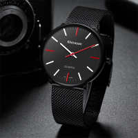 3 Kleuren heren legering contrast kleur aanwijzer zakelijk casual quartz horloge