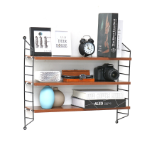3 Lagen Wandgemonteerde plank Ponsvrij hangend opbergrek Slaapkamer Boekenplank Thuiskantoordecoratie Dispplay standaard