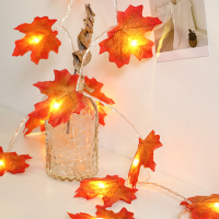3 M / 6 M 20/30 / 40LED Maple Leaf String Light Batterij Aangedreven Warm Wit Indoor Party Fairy Lamp Decoratie