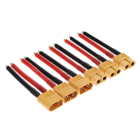 3 Paren XT60 mannelijke plug 12AWG 5 cm siliconen kabeldraad