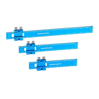 3 Stks Aluminium Houtbewerking Linialen met Schuif Stop Precisie Zak Liniaal Metalen T Track Liniaal Vierkante Liniaal I