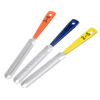 3 Stks / set Tweesnijdend Gitaar Moer Bestanden Zadel Fret Bekroning Luthier Reparatie Tool Staal Guitarra Fret Moer Bes