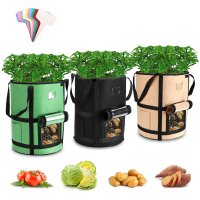 3 Stuks Groeizakken Aardappel Zwaar Duty Non Woven Faric Plantenpot Container Planter