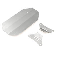 304 Roestvrijstalen Chassis Voor  en Achterbeschermers Krasbestendige en Anti Kras Platen voor 1/10 TAMIYA TT02 RC Auto