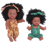 30Cm 12 inch schattige Soft siliconen levensechte realistische armen benen beweegbare herboren Afrikaanse babypop