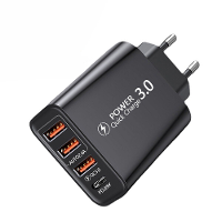 30W 4 Port USB PD lader Dual USB A+USB C PD3.0 QC4.0+QC3.0 Ondersteuning SCP FCP Snel Opladen AC adapter EU stekker voor