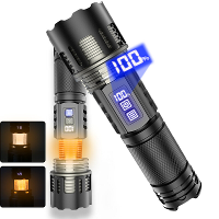 30W LED Krachtige Zaklamp met Groot Bereik en Multi Functie Zoombaar Digitaal Batterijdisplay
