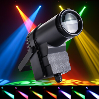 30W RGBW LED DMX512 Stage Licht Pinspot Beam Spotlight 6CH Voor DJ DISCO Feest KTV