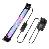 32CM 24LED RGB Aquarium Vis Tank Licht 2 Modi Dubbele Afvoer Water Gras Lamp
