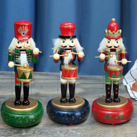 32CM houten Guard notenkraker soldaat speelgoed muziekdoos kerstversiering Xmas Gift