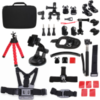 33 In 1 Sportscamera Accessoires Kit Voor Gopro Hero 2 3 4 3 Plus SJcam SJ4000 5000 6000 Yi Sportscamera