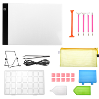 34 Stks / set DIY Diamant Schilderijen Tool Kruissteek Tool Set w / Kopie Board voor DIY Art Craft