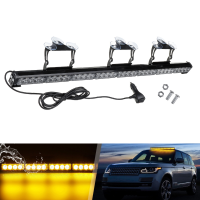 35'' 32 LED Auto Truck Noodwaarschuwingsflits Strobe Light Bar Amber 12V 96W