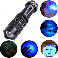 365NM UV Black Light Zaklamp Ultraviolet Zaklamp Huisdieren Urine Detector Draagbare UV Fakkel Lamp