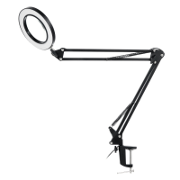 37 + 37 Cm lengte vergrootglas reparatielamp 3 kleuren LED koud licht schoonheid tattoo clip tafellamp
