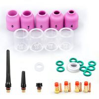 38 STKS TIG Lastoorts Accessoires Kit, Meerdere Modellen Lassen Pakking Kit Vervanging Hoge Plasticiteit voor WP 18