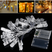 3M 20LED houder Clip Fairy Sliver draad String licht batterij Christmas Party vakantie Decor