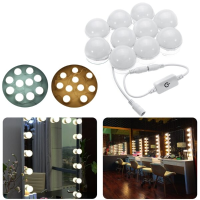 3M Dimbare Hollywood stijl Geel witte LED make upspiegelverlichting voor make uptafel DC12V